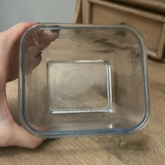 Vintage Fire King Small Casserole Dish & Lid Refrigerator Light Blue 1940’s - Picture 8 of 8